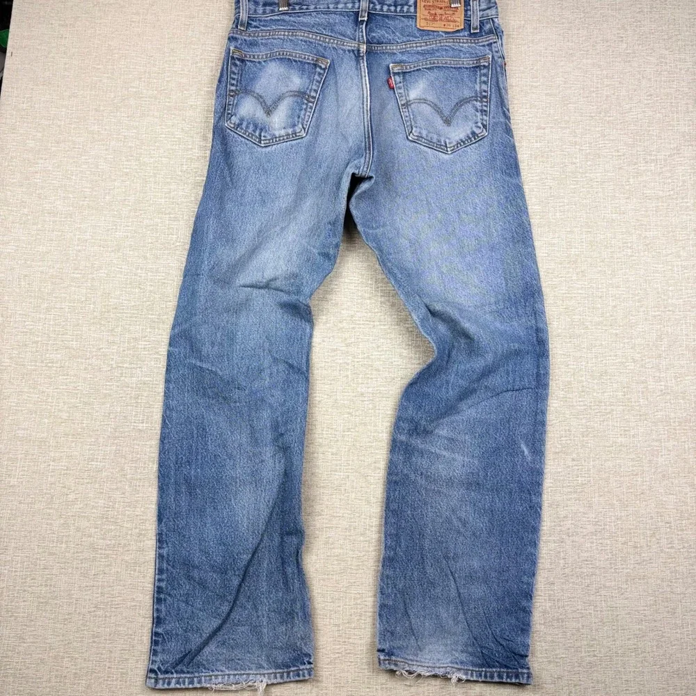 Vintage Levis 517 Mens 36x34 Bootcut Jeans Light Distress Festival Denim
